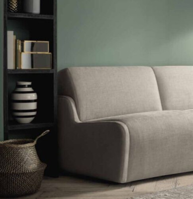 Soggiorno Relax Mobili Italiani Seduta Design Divano Lounge Velluto Sofa a 2 posti