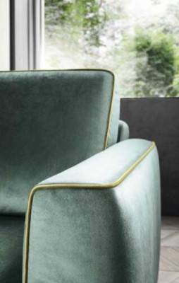 Sofà italiano Design lusso Divano imbottito Moderno Divano 3 posti alfitalia Nuovo