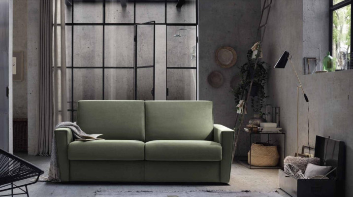 Mobili design salotto verde in tessuto Alfitalia Moderno design lussuoso divano a 2 posti