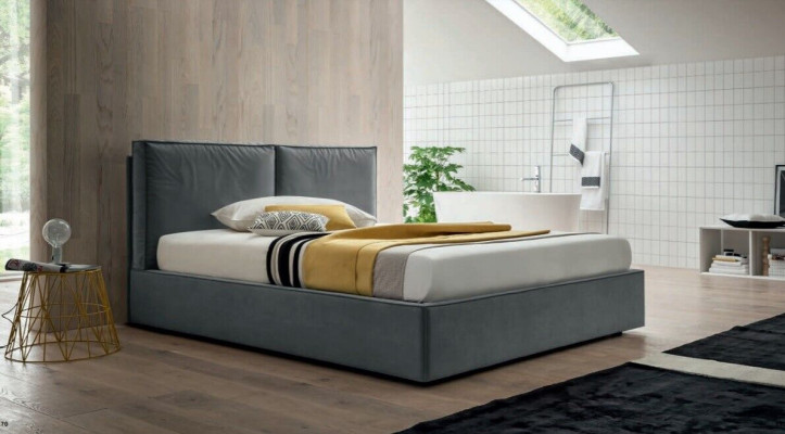 Letti 200x200 cm Design di lusso per camera da letto, letto imbottito di lusso per hotel doppio nuovo.