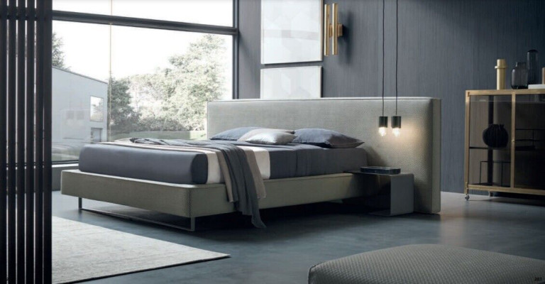 Lusso imbottito velluto tessuto designer letto camera da letto letti pelle tessile hotel nuovo