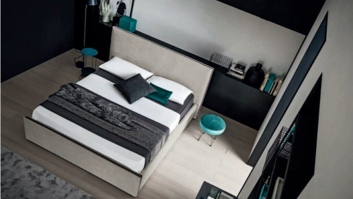 Mobili italiani Design Letti Camera da letto Letti in pelle Hotel Lusso Imbottiti Nuovi