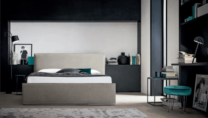 Mobili italiani Design Letti Camera da letto Letti in pelle Hotel Lusso Imbottiti Nuovi