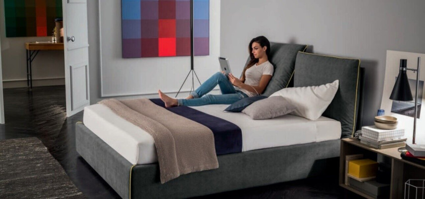 Lussuoso tessuto in velluto per letto design camera da letto letti 180x200 cm Tessuto alberghiero