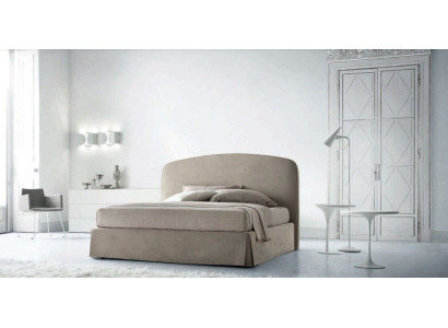 Letto imbottito di lusso matrimoniale hotel 180x200cm in pelle tessile italiana.