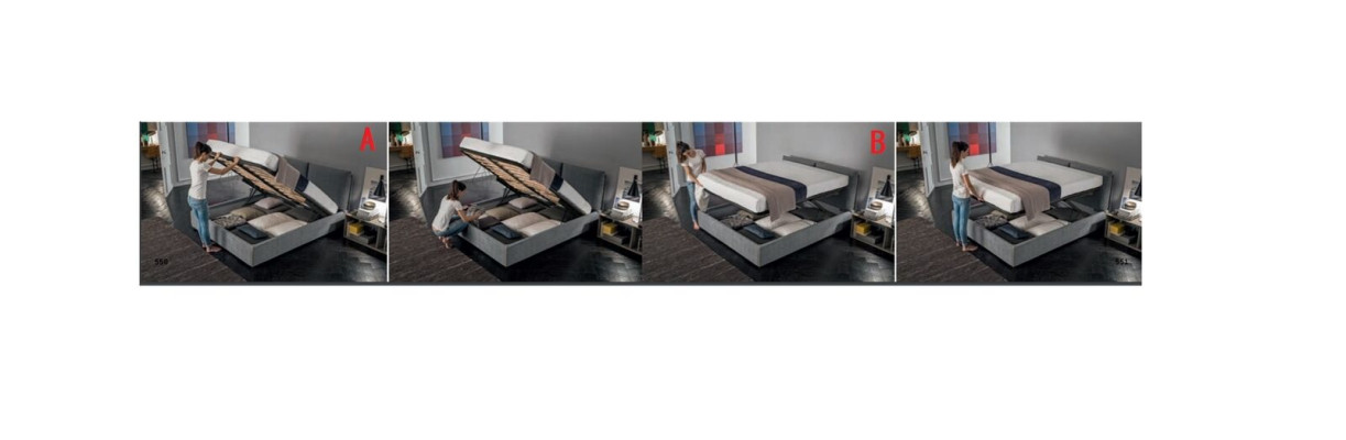 Design Arredamento Letto con Struttura Imbottita Letto di Lusso dell'Hotel Royal Tessuto Mobili Letto