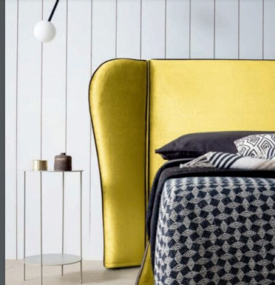 Mobili Tessuto Design Arredamento Letto imbottito Struttura Letti Letto di lusso Hotel Reale