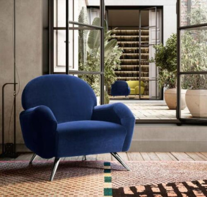 Divano Divano Imbottito Sedia Moderna Contemporanea Poltrona Imbottita Italia 1 posto