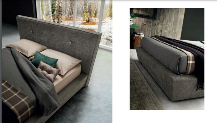 Designer letto Letti Camera da letto Pelle Tessuto Albergo Lusso Velluto Imbottito