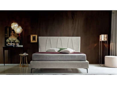 Letto di lusso in hotel camera da letto tessuto 140x200cm letto imbottito design Italia
