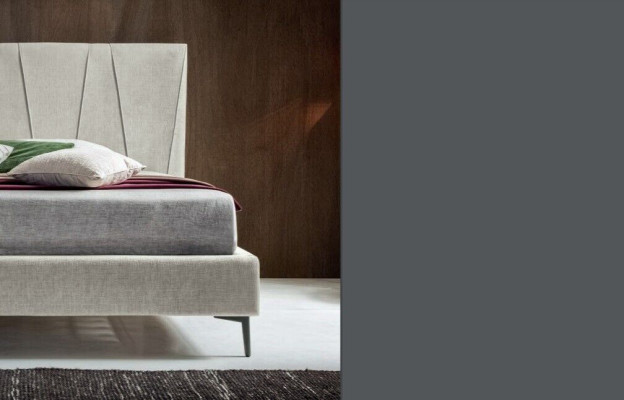 Letto di lusso in hotel camera da letto tessuto 140x200cm letto imbottito design Italia