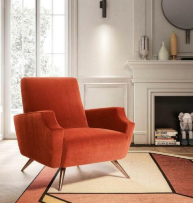 Poltrona da TV in tessuto per divano design relax club, poltrona da salotto, divano monoposto.   Sedia TV in tessuto per design divano relax club, poltrona da salotto, divano singolo.