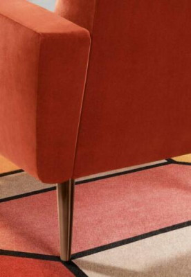 Poltrona da TV in tessuto per divano design relax club, poltrona da salotto, divano monoposto.   Sedia TV in tessuto per design divano relax club, poltrona da salotto, divano singolo.