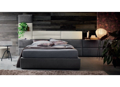 Doppio letto matrimoniale da hotel 180x200cm camera da letto in legno, letto di design di lusso imbottito