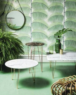 Tavolino design in metallo per divano, tavolino tondo per soggiorno, tavoli da salotto alfitalia.