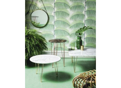 Tavolino design in metallo per divano, tavolino tondo per soggiorno, tavoli da salotto alfitalia.