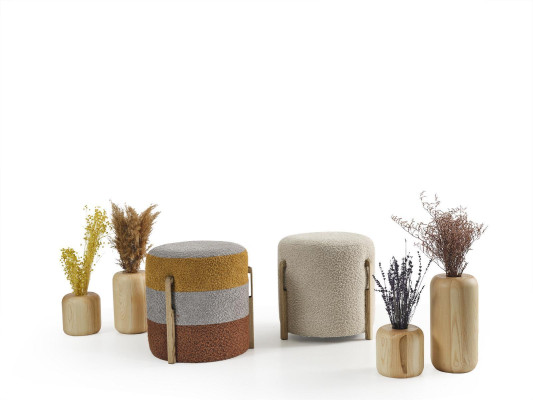 Sgabello Rotondo Pouf Sgabello Sgabello Imbottito Sgabello da Seduta Sgabello