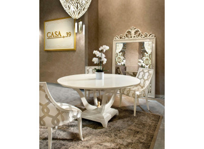 Tavolo da pranzo rotondo + gruppo di 6 sedie in legno Tavoli tondi Risch set Nuovo xlmoebel®