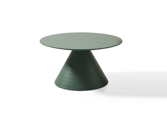 Tavolino elegante grigio rotondo in stile moderno per il soggiorno