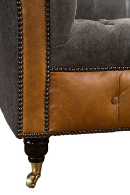 Divano 4 posti Chesterfield, divano di lusso, grande divano imbottito 300 cm design.