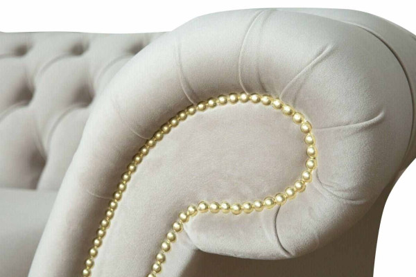 Divano Divano Imbottito 3 Posti Divani Sedute Sofà a Tre Posti Chesterfield