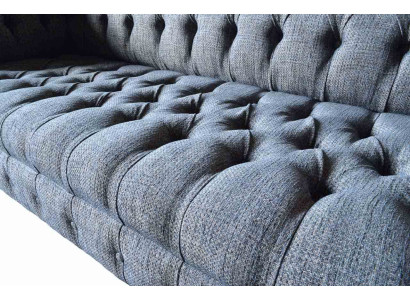 Tre posti divano imbottiti design divano Chesterfield grigio divani arredamento della camera.