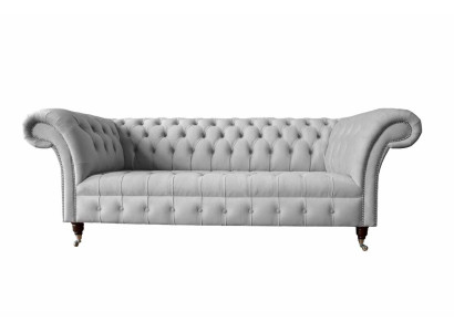 Chesterfield divano in tessuto divano a 3 posti imbottito grigio divani grandi nuovi