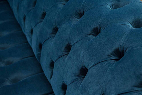 Divano Chesterfield 3 posti in tessuto di lusso design