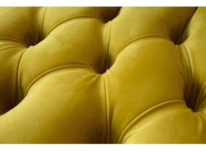 Chesterfield divano a 3 posti in stile divano imbottito Tessuto in tessuto nuovo