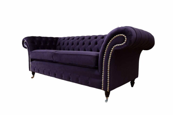 Chesterfield stile classico inglese Divano a tre posti Lilla 230cm