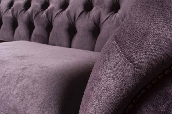 Chesterfield divano viola 3 posti soggiorno in tessuto divano imbottito settees