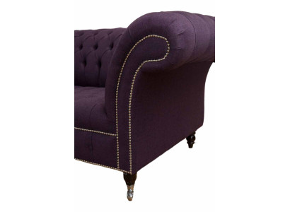 Divano imbottito Divani Nuovo Divano 2 posti Design Chesterfield Tessuto Divano