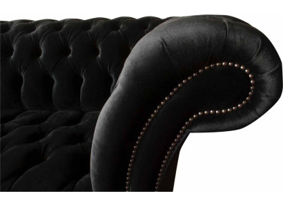 Chesterfield divano a 2 posti Sofà design Poltrona Divano di lusso Tessuto