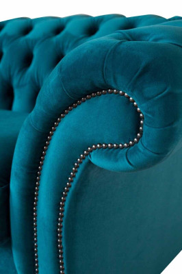 Chesterfield divano a 2 posti imbottito in tessuto stoffa divani nuovi