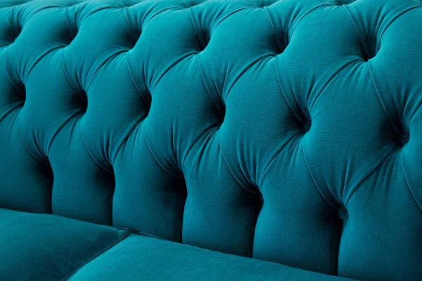 Chesterfield divano a 2 posti imbottito in tessuto stoffa divani nuovi