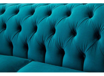 Chesterfield divano a 2 posti imbottito in tessuto stoffa divani nuovi