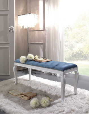 Chesterfield cuscino sedile Banco imbottito sedile poggiapiedi tessuto legno stile design