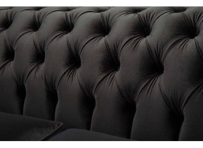Chesterfield divano in tessuto 2 posti design imbottito divano di lusso divano in tessuto.