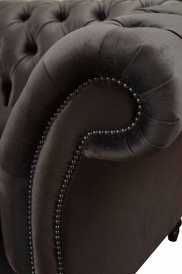 Chesterfield divano in tessuto 2 posti design imbottito divano di lusso divano in tessuto.