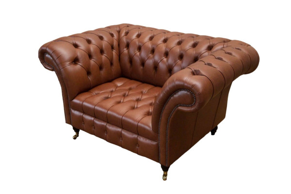 Chesterfield Design Tessuto Divano Poltrona 1.5 Posti Divani Imbottiti Lounge