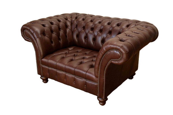 Divano Chesterfield soggiorno Divani Divano Imbottito in Pelle Moderno a 1,5 posti