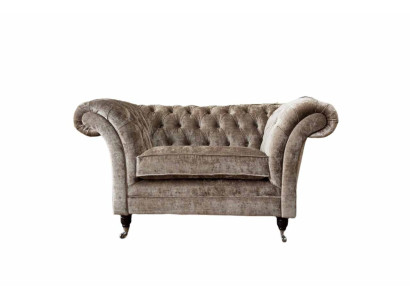 Design Chesterfield poltrona 1 posto divano imbottito in tessuto di lusso.