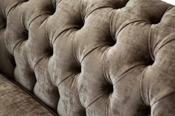 Design Chesterfield poltrona 1 posto divano imbottito in tessuto di lusso.