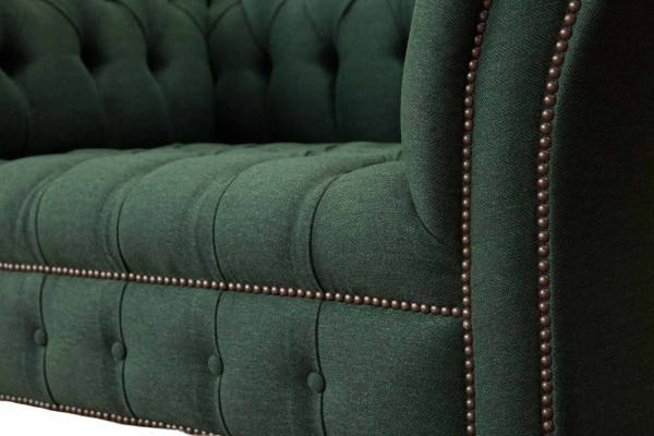 Sedia verde divano divano imbottito lusso tessuto classico Nuovi divani