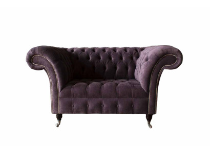 Poltrona Chesterfield in velluto, modello singolo, poltrona di lusso, divani per il soggiorno, nuovi.