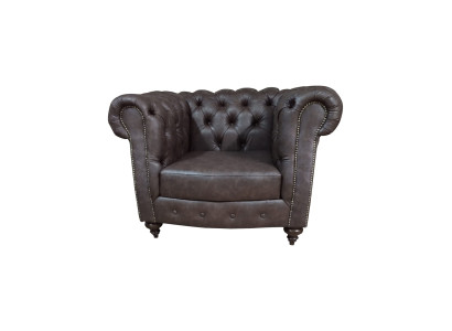 Chesterfield poltrona divano 1 posti in pelle Lounge Sedile di lusso singolo