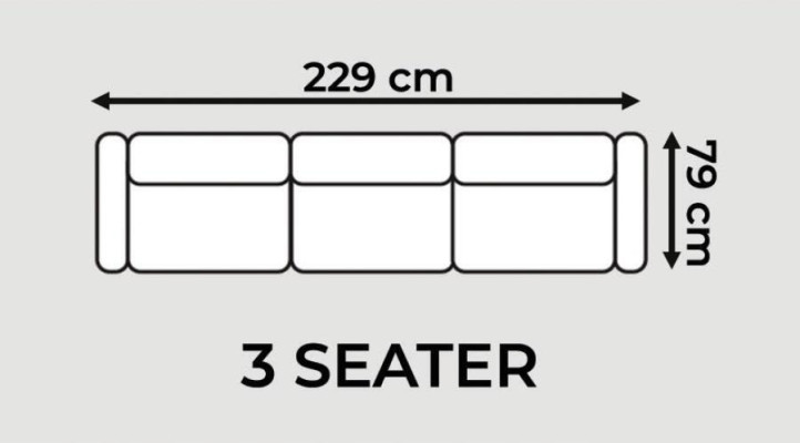 Tre posti divano in tessuto Blu divano imbottito Mobili Arredamenti Divani Sofà