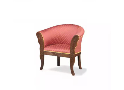 Sedia da designer classica, mobili da soggiorno in tessuto imbottito.