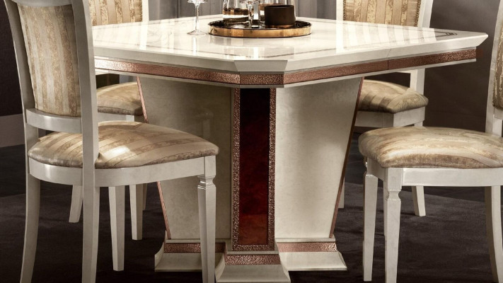Barocco tavolo in legno gruppo sala da pranzo soggiorno design tavoli