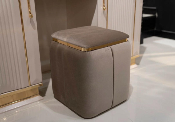Set da camera da letto con comò e specchio sgabello Design di lusso nuovo 2 pezzi